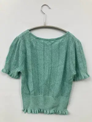 E hyphen world gallery peace/イーハイフンワールドギャラリーピース/ニット/セーター/トップス/グリーン/F