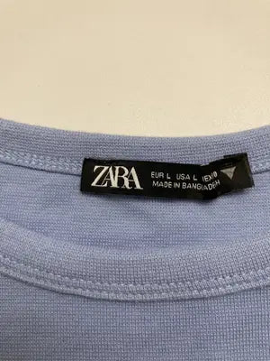 ZARA/ザラ/Tシャツ/カットソー/トップス/ブルー/USA L