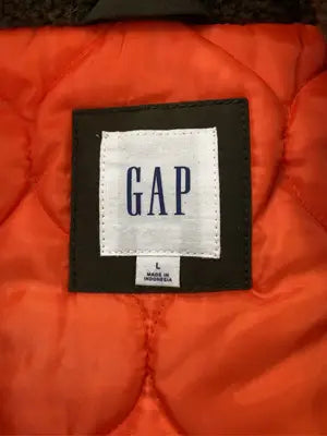 GAP/ギャップ/ノーカラージャケット/ジャケット/アウター/ブラウン/L