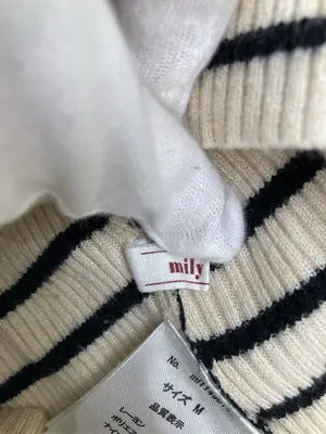 mily bilet/ニット/セーター/トップス/アイボリー/M