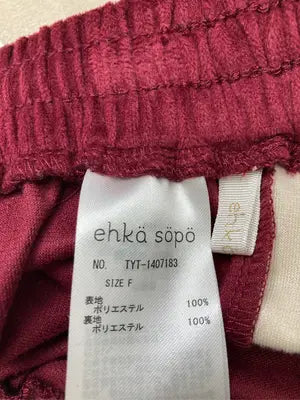 ehka sopo/エヘカソポ/ジャージ/トラックパンツ/パンツ/レッド/F