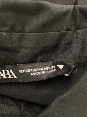 ZARA/ザラ/シャツワンピース/ワンピース/ドレス/ブラック/EUR XS/USA XS/MEX 24