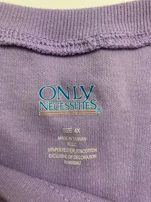 ONLY NECESSITIES/Tシャツ/カットソー/トップス/パープル/4X
