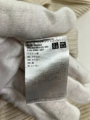 UNIQLO/ユニクロ/ニット/セーター/トップス/アイボリー/M