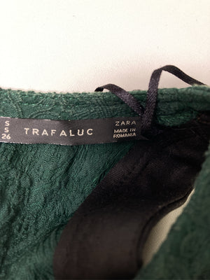 ZARA TRAFALUC/ザラトラファルック/ノースリーブ/トップス/グリーン/S
