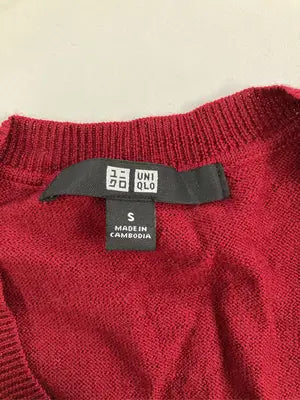 UNIQLO/ユニクロ/ニット/セーター/トップス/レッド/S