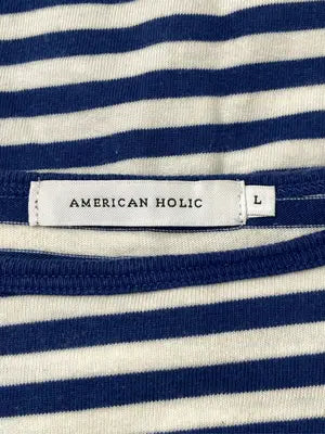 AMERICAN HOLIC/アメリカンホリック/Tシャツ/カットソー/トップス/ネイビー/L