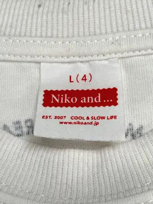 niko and .../ニコアンド/Tシャツ/カットソー/トップス/ホワイト/K
