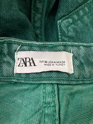 ZARA/ザラ/デニムパンツ/パンツ/グリーン/36