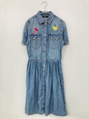 DIESEL/ディーゼル/シャツワンピース/ワンピース/ドレス/スカイブルー