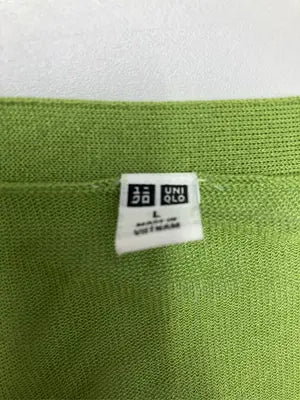 UNIQLO/ユニクロ/カーディガン/ボレロ/トップス/ライトグリーン/L
