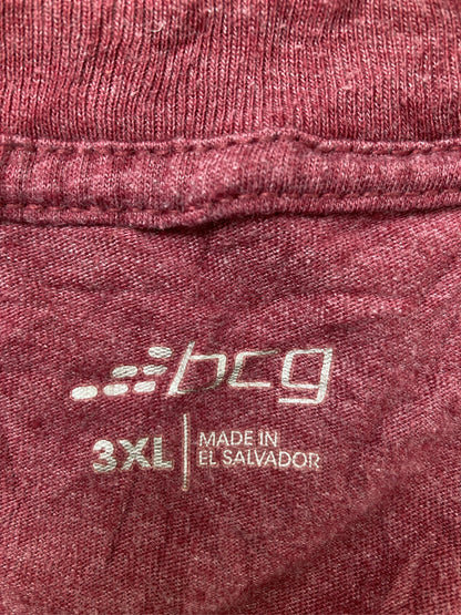 bcg/Tシャツ/カットソー/トップス/レッド/3XL