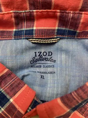 IZOD/アイゾッド/シャツ/ブラウス/トップス/レッド/XL