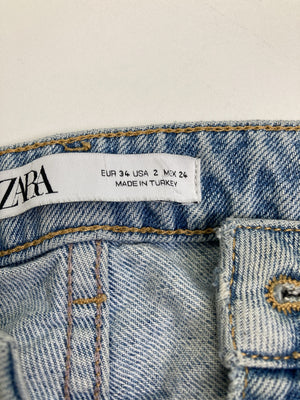 ZARA/ザラ/デニムパンツ/パンツ/スカイブルー/USA 2
