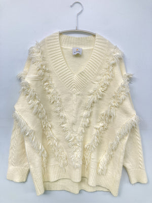 ニット/セーター/トップス/ホワイト