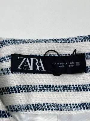ZARA/ザラ/ノーカラージャケット/ジャケット/アウター/ホワイト/M