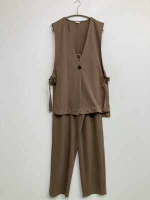 Lutique/ルティーク/ノースリーブ/トップス/ブラウン/L