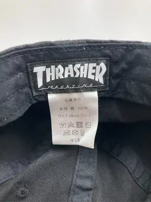 THRASHER/スラッシャー/キャップ/帽子/ブラック/58cm（フリー）