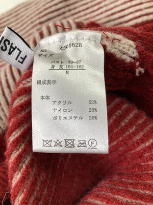 FLASH BLUE/フラッシュブルー/ニット/セーター/トップス/レッド/M