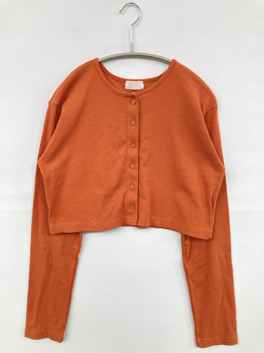nemne/ネンネ/カーディガン/ボレロ/トップス/オレンジ/フリー