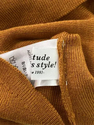 Attitude makes style!/アティチュードメイクススタイル/ニット/セーター/トップス/ブラウン/F