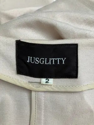 JUSGLITTY/ジャスグリッティー/ノーカラージャケット/ジャケット/アウター/ベージュ/2
