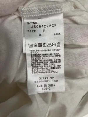 JEANASIS/ジーナシス/Tシャツ/カットソー/トップス/ホワイト/F
