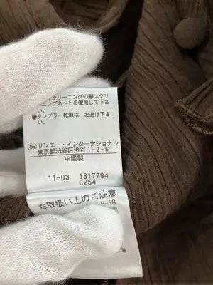 PD&PD/シャツ/ブラウス/トップス/ブラウン/38
