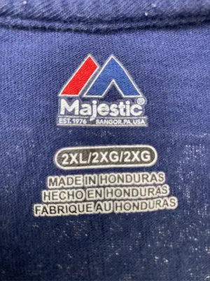 Majestic/マジェスティック/Tシャツ/カットソー/トップス/ネイビー/2XL
