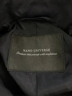 nano UNIVERSE/ナノユニバース/ステンカラーコート/ジャケット/アウター/ブラック