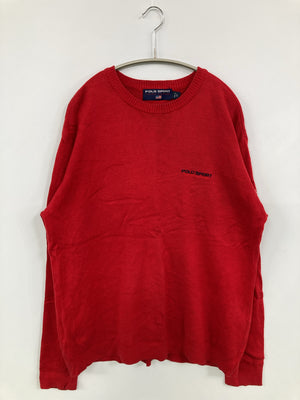 POLO SPORT/ポロスポーツ/ニット/セーター/トップス/レッド/L