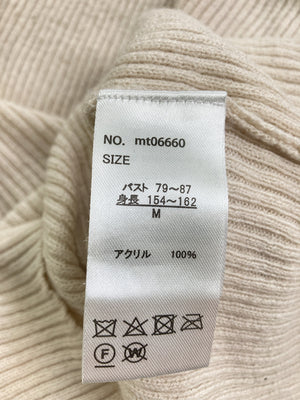 ニット/セーター/トップス/ベージュ/M
