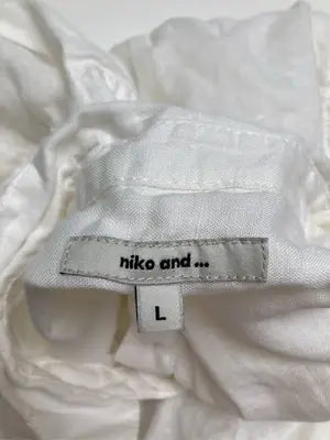 niko and .../ニコアンド/シャツ/ブラウス/トップス/ホワイト/L