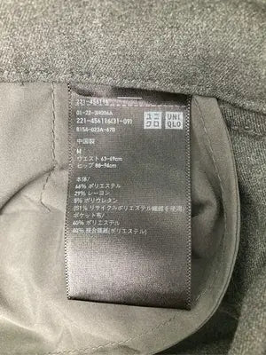 UNIQLO/ユニクロ/スラックス/パンツ/グレー/M