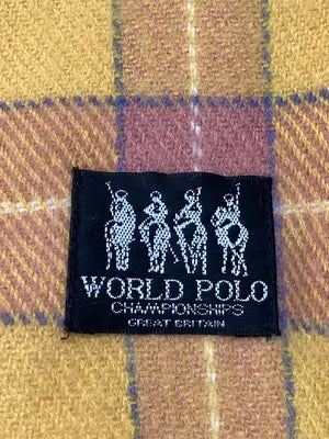 WORLD POLO/マフラー/ファッション雑貨/イエロー