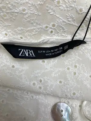 ZARA/ザラ/カーディガン/ボレロ/トップス/ホワイト/EUR M