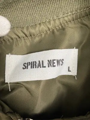 SPIRAL NEWS/スパイラルニュース/MA-1/ジャケット/アウター/カーキ/L