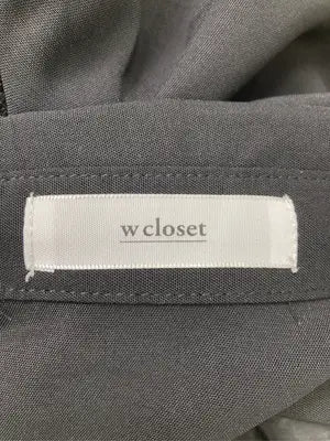 w closet/ダブルクローゼット/シャツワンピース/ワンピース/ドレス/ブラック/F