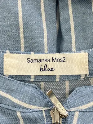 Samansa Mos2 blue/サマンサモスモスブルー/シャツワンピース/ワンピース/ドレス/スカイブルー/フリー