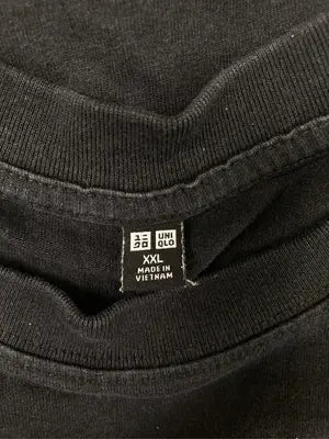 UNIQLO/ユニクロ/Tシャツ/カットソー/トップス/ブラック/XXL
