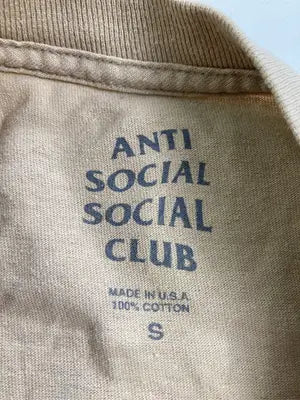 ANTI SOCIAL SOCIAL CLUB/アンチソーシャルソーシャルクラブ/Tシャツ/カットソー/トップス/ベージュ/S