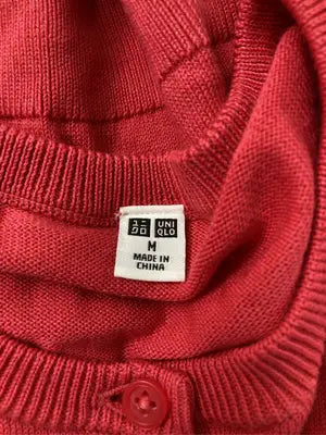 UNIQLO/ユニクロ/カーディガン/ボレロ/トップス/レッド/M