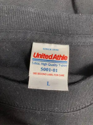 United Athle/ユナイテッドアスレ/Tシャツ/カットソー/トップス/ブラック/L