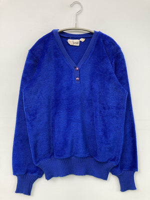 ニット/セーター/トップス/ブルー/S