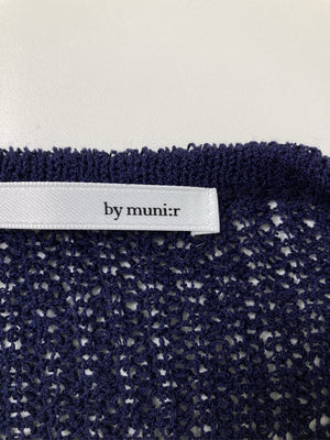 by muni:r/バイムニール/カーディガン/ボレロ/トップス/ネイビー/F