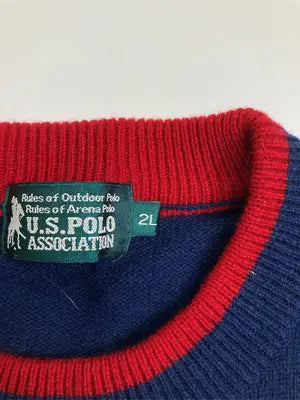 UNITEDSTATES POLO ASSOCIATION/ニット/セーター/トップス/ネイビー/2L