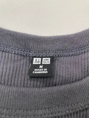 UNIQLO/ユニクロ/Tシャツ/カットソー/トップス/グレー/M