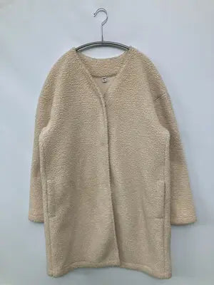 UNIQLO/ユニクロ/ノーカラーコート/ジャケット/アウター/ベージュ/M
