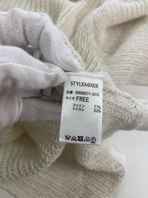 STYLEMIXER/スタイルミキサー/ニット/セーター/トップス/アイボリー/FREE