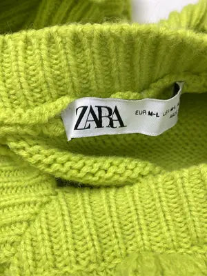 ZARA/ザラ/ニット/セーター/トップス/ライトグリーン/M〜L
